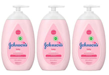 3x Johnson's Baby Lotion 500ml