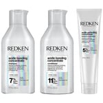 Redken Acidic Bonding Concentrate Shampoo &amp; Conditioner 300ml + Treatment 150ml Bundle