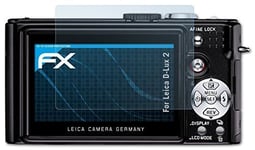 3 x atFoliX Leica D-Lux 2 Protecteur d'cran - FX-Clear ultra claire