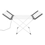 BLACK+DECKER BXAR0001GB Heated Clothes Airer, Electric Laundry Airer, 18 Bars and 2 Heated Wings, 11.5M Space, 10kg Drying Capacity, 74 x 50 x 94cm 63159