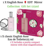 English Rose EDT 125 ML & Mirror Collection Ideal gift For Her Valentines Day