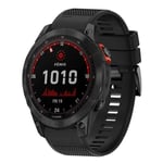 Garmin Fenix 7X Solar Klockarmband i Silikon - Svart