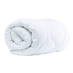 Komfortec Winter Blanket 240 x 220 cm, Warm Duvet for Winter, Blanket Anti-Allergic Blanket for 2 People, White
