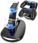 Dual USB Charging Charger Docking Station Stand for Playstation 4 PS4 Controller