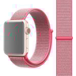 Apple Watch 42mm / 44mm Nylonarmband -  Rosa (Färg: Rosa)