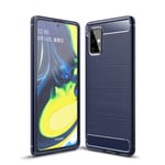 samsung Samsung A71 Carbon Fibre Case Navy