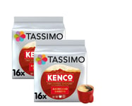 Tassimo Kenco Americano Smooth Coffee Pods (Pack of 2, Total 32 Coffee Capsules)