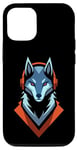 iPhone 13 Pro Wild Beats Wolf Music Lover's Headphones Case