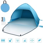 LYXCM Beach Sun Shelters,pop-up Tents Beach Tent for 2-4 People Foldable Outdoor Uv-proof Lightweight Waterproof Tents Suitable for Swimming Pool Beach Garden Camping Tents
