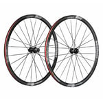 Vision Team 30 Disc Clincher Road Wheelset - Black / 12mm Front 142x12mm Rear SRAM Shimano Centerlock 10-11 Speed Pair 700c