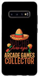 Coque pour Galaxy S10+ Nacho Average Arcade Games Collector Cinco De Mayo