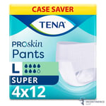 TENA Pants Super - Large - Case - 4 Packs of 12 - Incontinence Pants