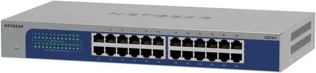 (Gs524V3¿Switch Ethernet 24 Ports Rj45 Métal Gigabit(10/100/1000),Switch Rj45 Format Bureau/ En Rack Et Protection Prosafe Garantie À Vie Parfait Pour Les Pme Et Tpe