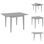 Matbord - Living Utdragbart matbord (80-120)x80x74 cm grå MDF