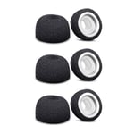 Replacement Ear Tips Memory Foam Earphone Cover Black 3 Pairs