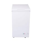 48cm Freestanding Slimline Compact White Chest Freezer CHF100WH