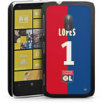 DeinDesign Coque Compatible avec Nokia Lumia 620 Étui Housse Olympique Lyon Olympique Lyonnais Lopes