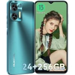 Smartphone Tillgänglig OUKITEL C35 6.56" 24(12+12)Go+256Go 5150mAh Mobiltelefon Android 13 50MP+8MP 4G Dubbel Sim - Grön