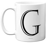 Stuff4 Personalised Alphabet Initial Mug - Letter G Mug, Gifts for Him Her, Fathers Day, Mothers Day, Birthday Gift, 11oz Ceramic Dishwasher Safe Mugs, Anniversary, Valentines, Christmas, Retirement