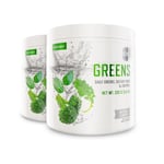 XLNT Sports 2 x Greens näringspulver - 200 g Kosttillskott, Vitaminer gram