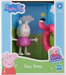 Hasbro Peppa Pig & Friends Adventure Pink Suzy Sheep Figure Kids Toy Age 3+ Year