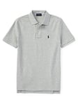 Ralph Lauren Boys Classic Short Sleeve Polo Shirt - Grey Marl, Grey Marl, Size 6 Years