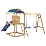 Outdoor Playset Wooden Playground Set Swing Impregnated Wood Pine vidaXL