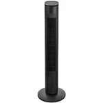 Russell Hobbs Premium Tower Fan in Black Electric Pedestal Fan with Remote Control, Tall Standing Fan, 1m Height, 3 Speed Settings, Oscillating Fan & Adjustable Tilt, 32W, 2 Year Guarantee, RHTWR3SB