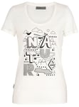 Icebreaker - Tech Lite SS Scoop Nature Women dam-T-shirt - Snow - L