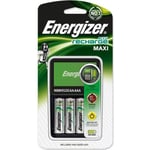 Chargeur Energizer d'origine Maxi pour AA et AAA batterie (4 piles AA, 2000mAh)