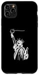 Coque pour iPhone 11 Pro Max One Line Art Dessin Lady Liberty