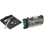 Wera '05020110001 6004 Joker 4 Set 1, self-Setting Spanner Set, 4 Pieces & Tool-Check Plus Mini Bit Ratchet, Socket, Screwdriver & Bit Set, 39pc, 05056490001