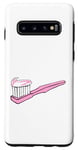 Galaxy S10 Pink Toothbrush and Toothpaste Case