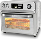 HYSapientia® 24L Air Fryer Oven With Rotisserie Large XXL Digital Knob 1800W 10
