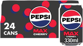 Pepsi Max Cherry No Sugar Cola Cans 24 X 330Ml