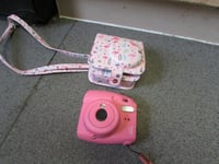 FUJIFILM INSTAX MINI 9 Instant Film Camera in Pink - REPAIRS - With Storage Bag