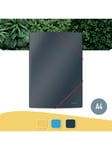 Cosy karton 3-klap mappe Soft Touch, A4, fløjlsgrå