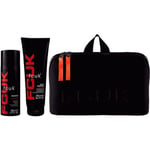 FCUK Mens Wash Bag Sport Body Spray 200ml & Hair & Body Wash 250ml New & Tagged