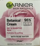GARNIER SKIN NATURALS BOTANICAL CREAM WITH ROSE WATER DRY SENSITIVE SKIN 50ml