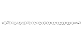 James Moore TH G2644 Silver Infinity Link Bracelet Jewellery