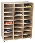 Mobeduc Shelving Storage with 27 Compartments, 90 x 112 x 40 cm