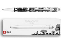 Caran D-Ache 849.754 Kulspetspenna Blå Clip-On Infällbar Biros Medium 1 St (849.754)