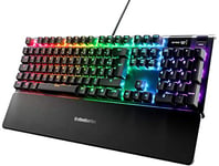 SteelSeries Apex 5 - Hybrid Mechanical Gaming Keyboard - Per-Key RGB Illumination - Oled Smart display - French (AZERTY) Layout PC
