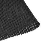 sourcing map Black Speaker Mesh Grill Cloth (not cane webbing) Stereo Box Fabric Dustproof Cloth 50cm x 160cm 20 inches x 63 inches