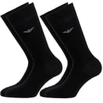Emporio Armani Underwear Men's 2-Pack Short Socks, Black X, TU