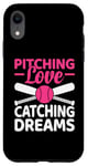 iPhone XR Pitching Love Catching Dreams Baseball Player Coach Case