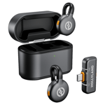 Hollyland LARK M2S Duo Trådlös Lavalier Mikrofon med USB-C Plug - Space Grey