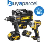 Dewalt 18v XR Brushless Twin Pack - Compact Combi Hammer Drill + Impact Driver