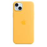 Apple Silikonskal med MagSafe till iPhone 15 Plus – solsken