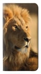 Innovedesire Lion King of Forest Etui Flip Housse Cuir pour Motorola Moto X4